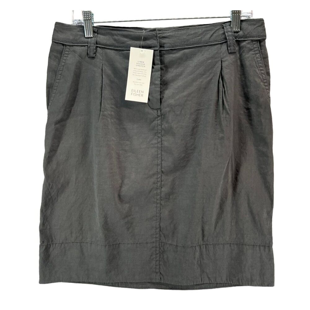 Eileen Fisher Charcoal Gray Pencil Skirt